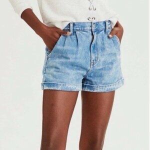 Women's American Eagle Mom Jean Shorts High Waisted Size 00